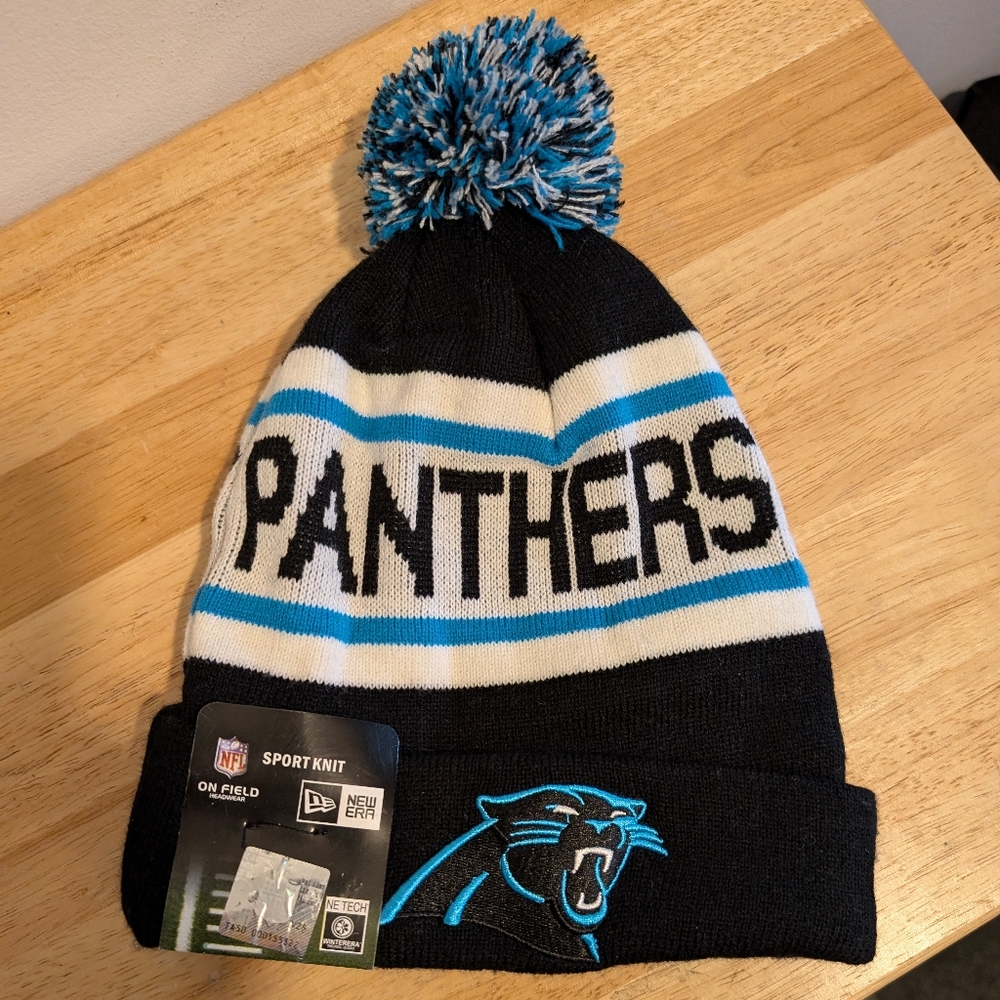 Carolina Panthers Knit Beanie with Pom Brand New with tag from NFL